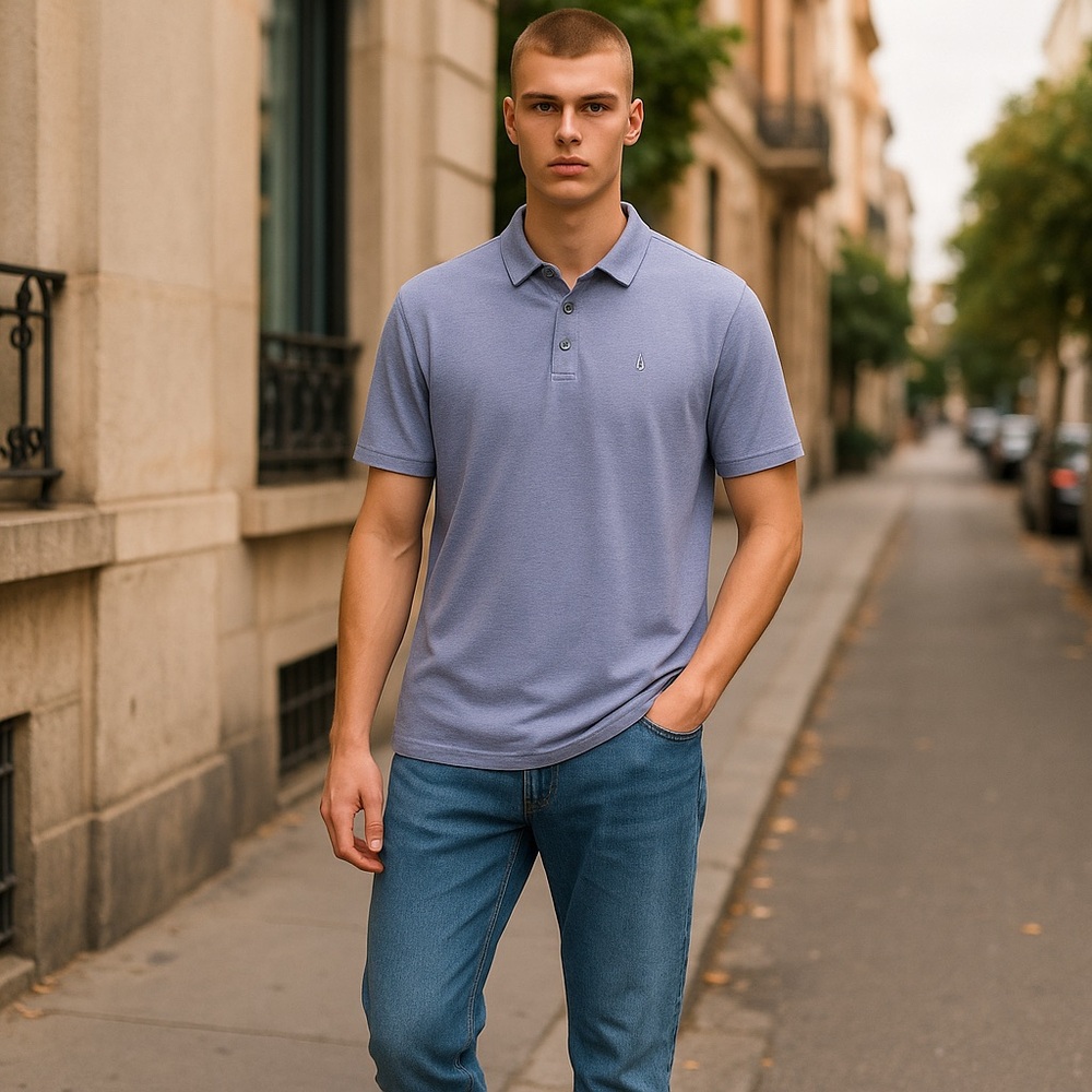 John Varvatos Lavender  Polo Shirt